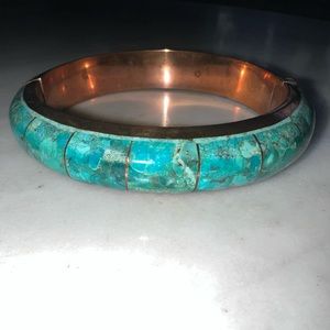 Jay King Turquoise Bangle Bracelet Magnetic Closure New